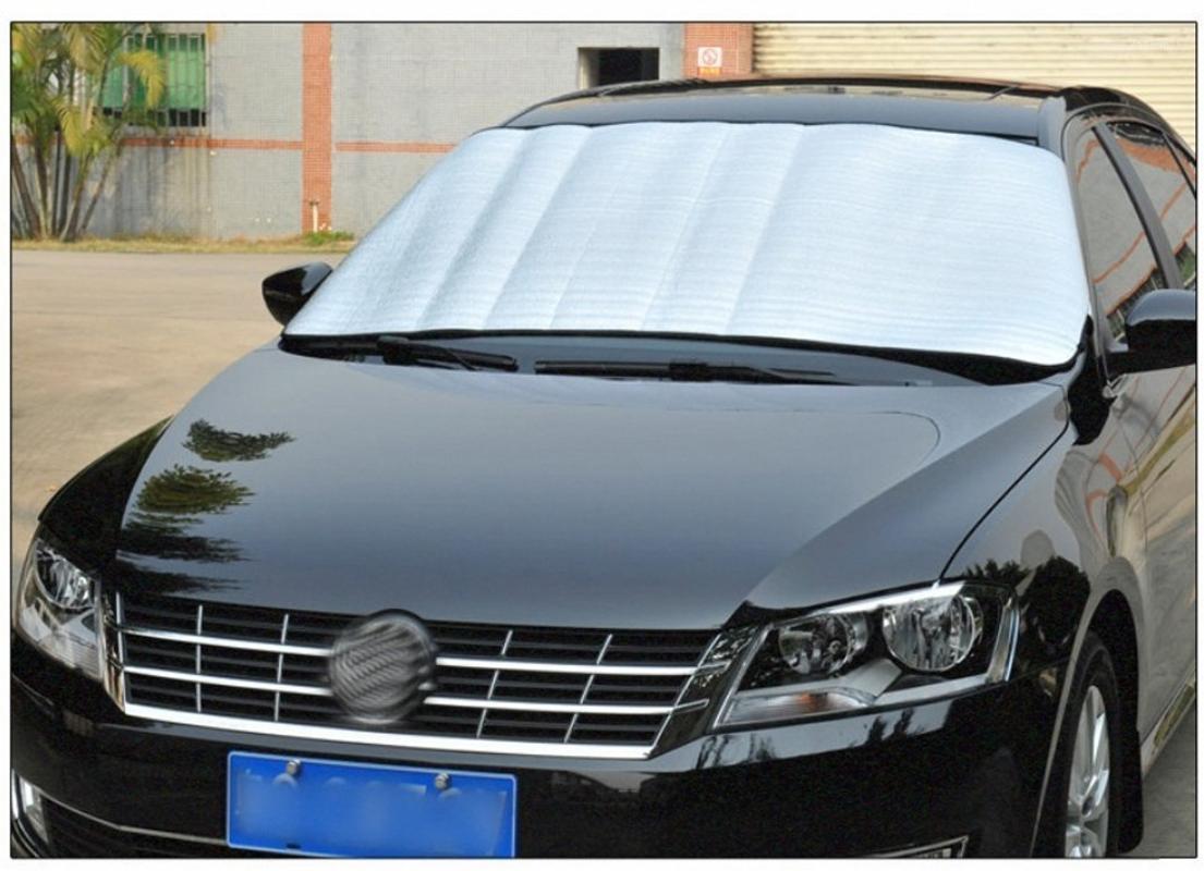 

Portable Car Snow Ice Protector Visor Sun Shade Fornt Rear Windshield Cover Block Shields Car Summer sunscreen Dropshipping #351, As pic