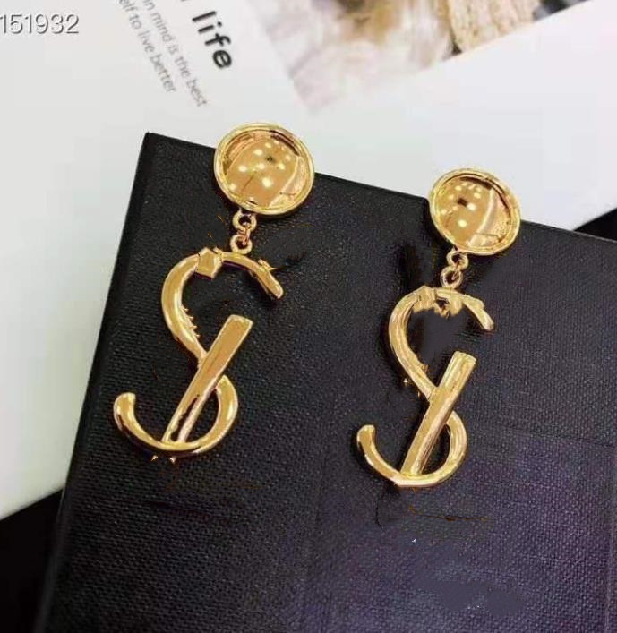 

Wholesale- luxury custom hot style new web celebrity earrings classic S925 silver needle vintage earrings