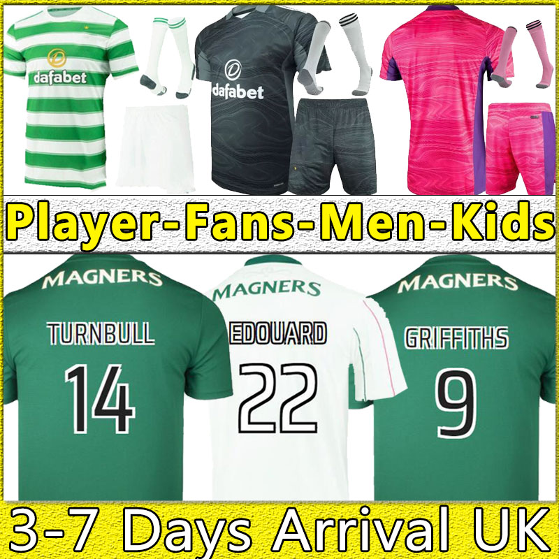 

21 22 Celtic soccer jerseys 2021 2022 football shirt MCGREGOR GRIFFITHS FORREST CHRISTIE EDOUARD Elyounoussi home away third men kids kit full set shirts player, Goalkeeper