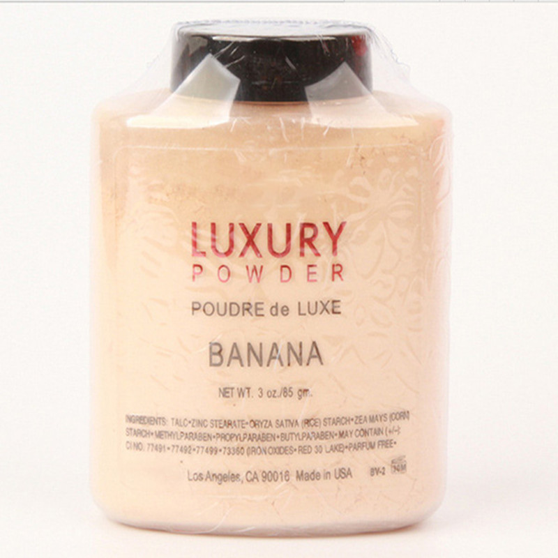

DHL Free Hot Sell LUXURY POWDER POUDER de LUXE Banana Loose powder 3oz/85g free Shipping, Yellow