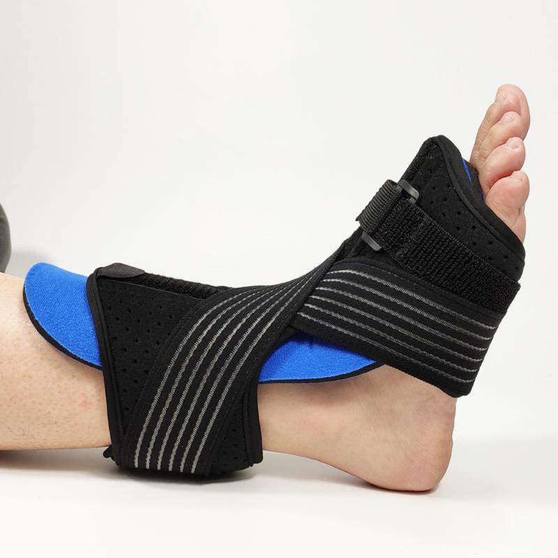 

Fixed Stabilizer Pain Relief Night Splint Plantar Fasciitis Ankle Brace Orthosis Protective Drop Foot Adjustable Support Sprain, As pic