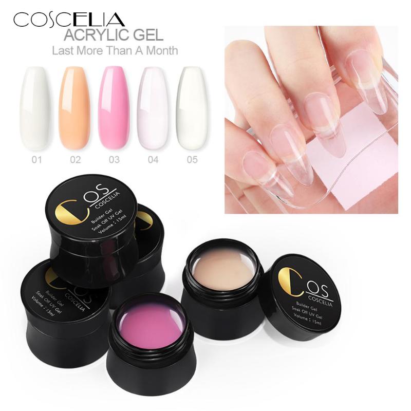 

COSCELIA UV Gel New 2020 Nail Art Tips Design Painting Gel 5 Colors Manicure Soak Off Paint UV LED Nail Art Drawing, 04 purple