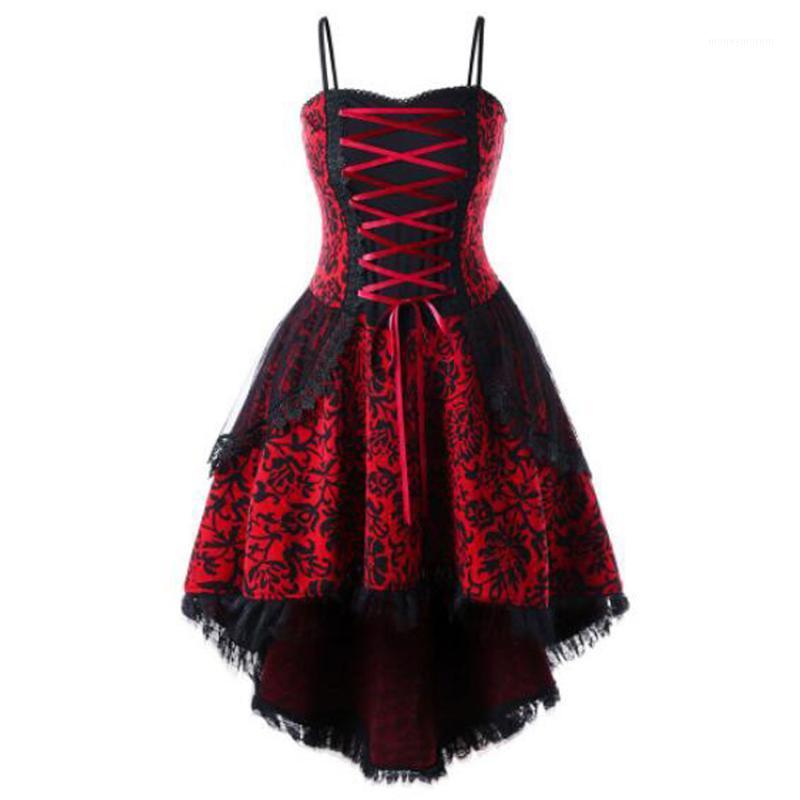 

Casual Dresses Victorian Gothic Vintage Dress Women Plus Size Lace Up Corset High Low Cosplay Costume Medieval Party Steampunk Dresses1, Party dress