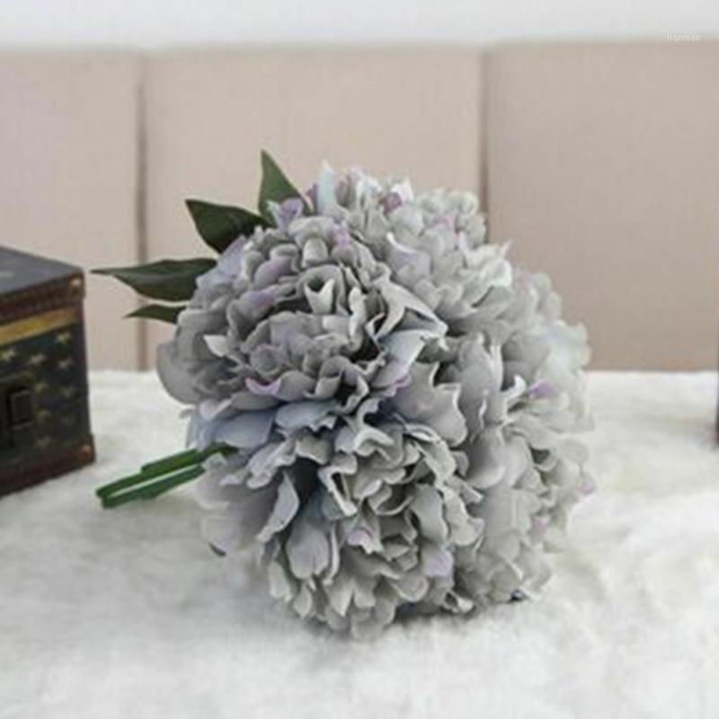 

Artificial Hydrangea Flowers Stem Wedding Bride Bouquet Home Office Party Decor1, White