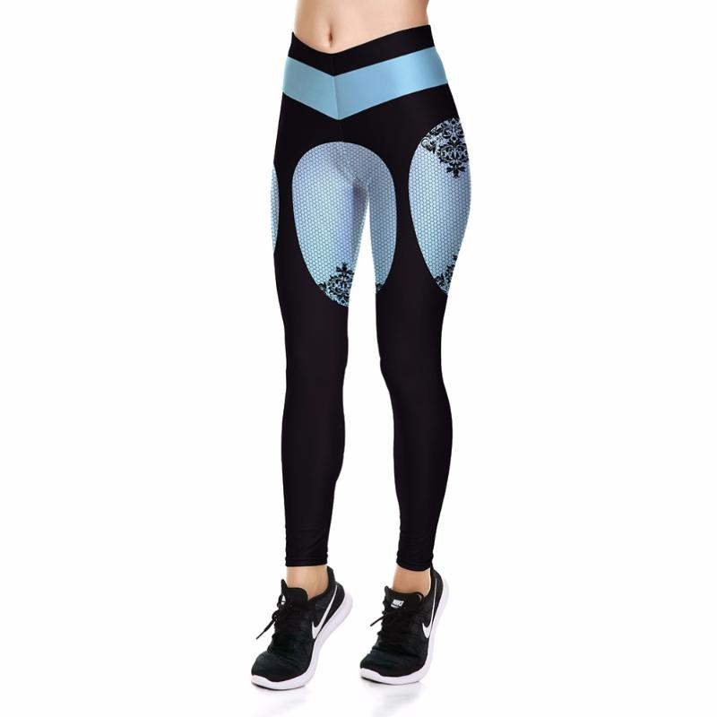 

New Arrival Women Dot Print Blue Pink Yoga Pants  To XL Breathable