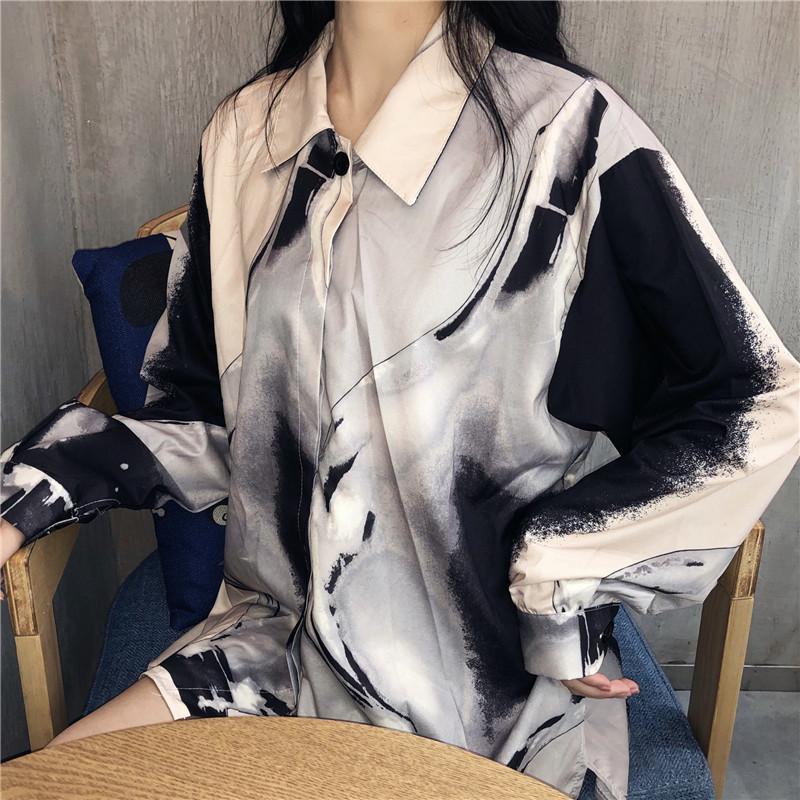 

Ay1139 2020 spring summer autumn new women fashion casual ladies work Blouse woman overshirt female vintage long sleeve, Picture color