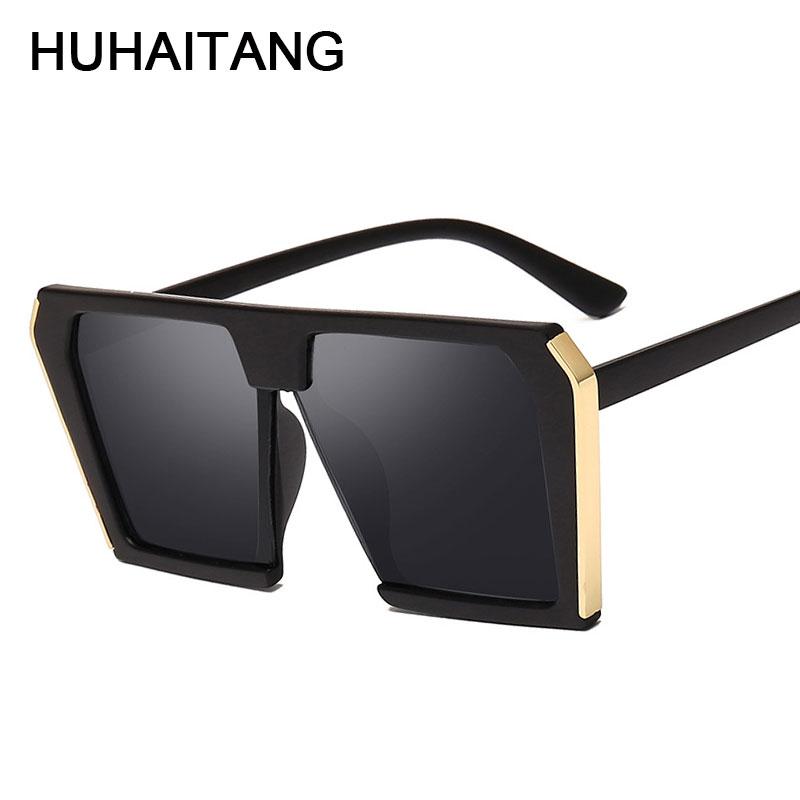

HUHAITANG Fashion Women's Oversized Sunglasses Men Square Outdoor Shades Sun Glasses Women Brand Designer High Quality Sunglass