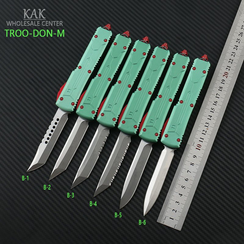

Micro knife Autom pocket knife Stone washed D2 steel T6-6061 aviation aluminum alloy handle Outdoor camping EDC
