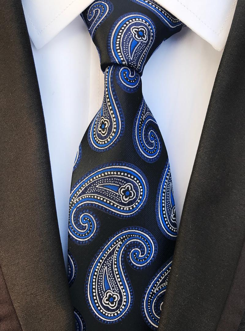 

Bow Ties 8CM Designer's Men Tie Luxury Paisley Neckties For Formal Occasion