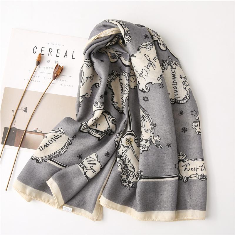 

Cotton Linen Printed Scarf Women Shawls and Wraps Scarves Summer hijab pashminas foulard femme bufanda mujer