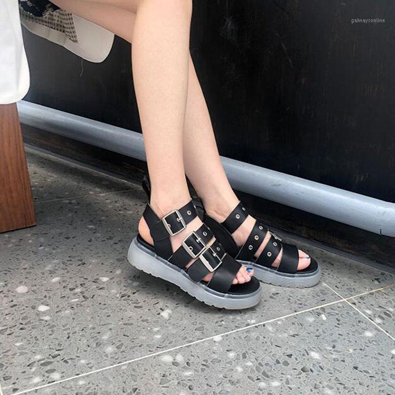 

2020 New Women Shoes Open-Toed Lady Sport Sandals Hollow Out Women Sandals Outdoor Cow Leather Shoes Beach Summer1, Black