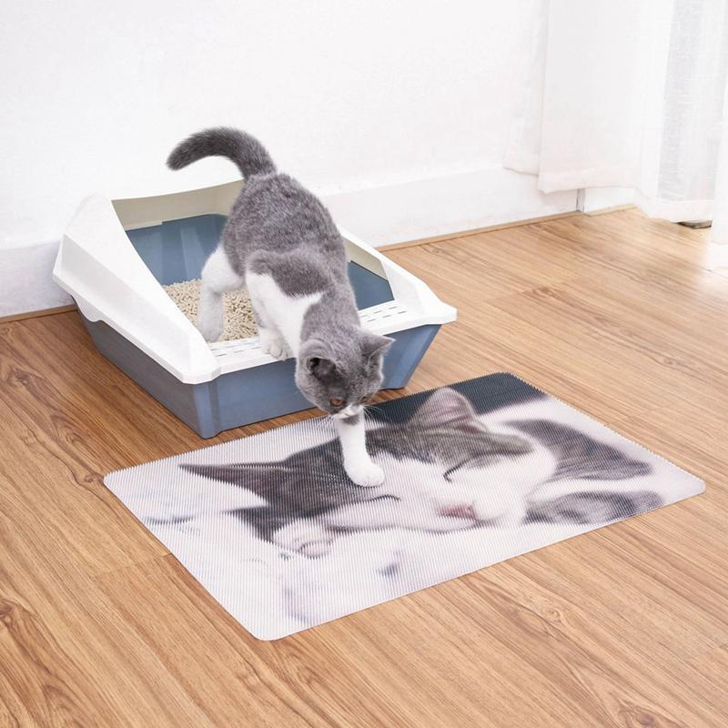 

2020 NEW Pet Cat Durable PVC Cat Litter Pad Placemat Foot Mat Litter Mat Suitable For Claw Grinding High Quality