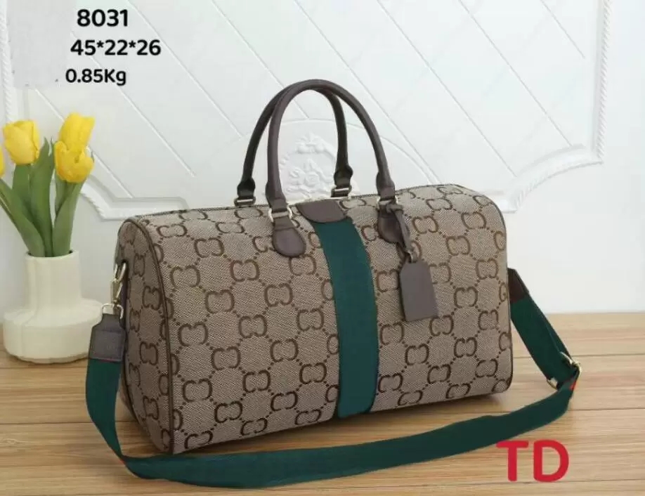

Designers Travel Bags Mens Luxury Duffel Bag Fashion Outdoor Pack with Large SpaceHigh cap Multifunctional Handbag Shoulder Bagss, Coffee