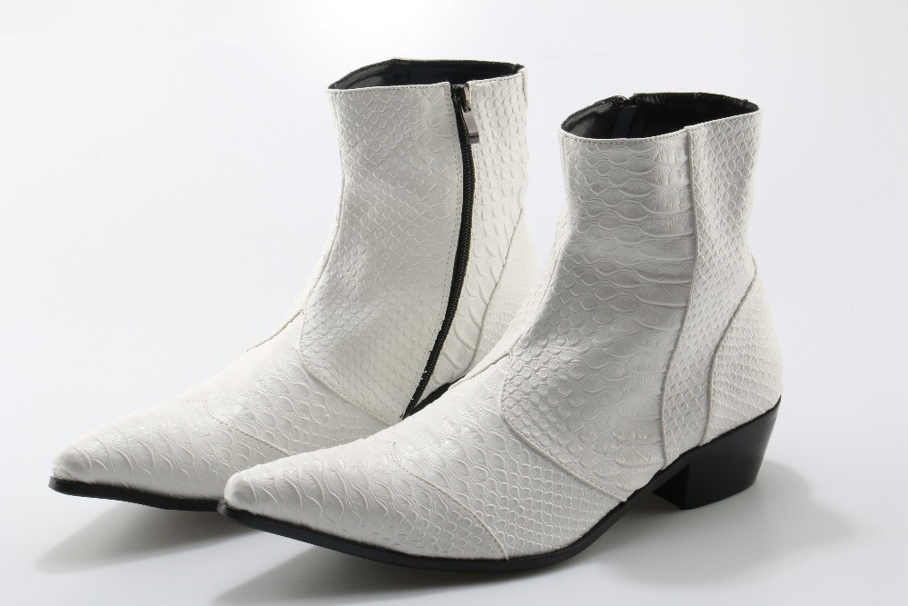 

2020 Men's Snakeskin's Leather Boots, Winter's Shoes, to Motorcycle Shoes. Xsr1, The picture