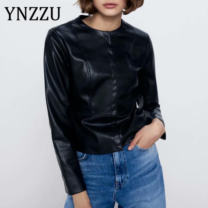 

Leather Jacket Women PU Leather Coat Black Jacket Casual New arrival 2020 Short Women Streetwear Chic Outwear YNZZU 9O172