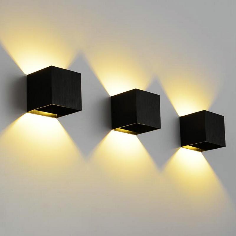 

10pcs/lot 12W Dimmable COB IP65 Cube Adjustable Surface Mounted Outdoor LED Lightig,LED Indoor Wall Light, Up Down LED Wall Lamp