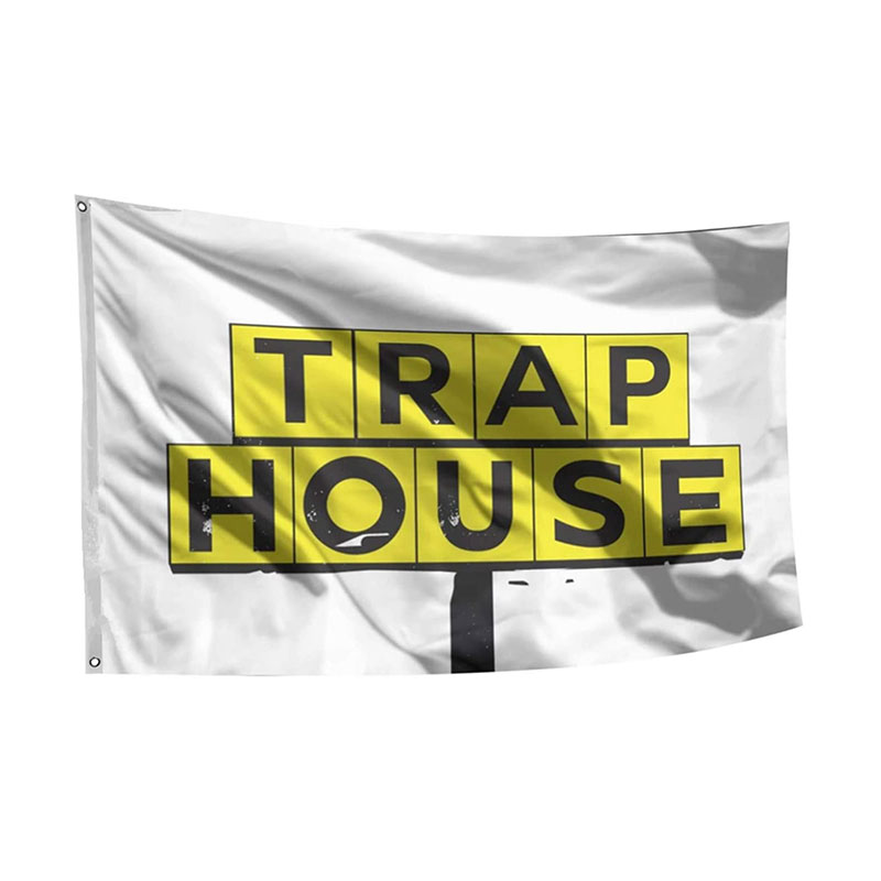 

Trap House Flag Banner 3x5Ft College Dorm Room Man Cave Frat Wall Outdoor Flag 100D Polyester Banner Fast Shipping