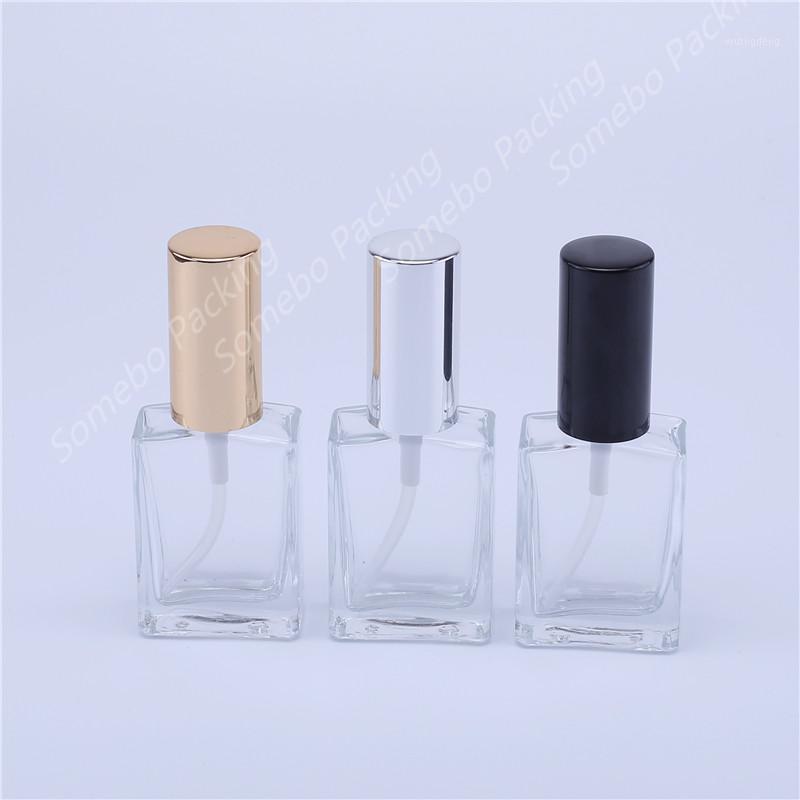 

10pcs 30ml Transparent square glass perfume spray bottle with pump for cosmetic packing mist spray bottle1