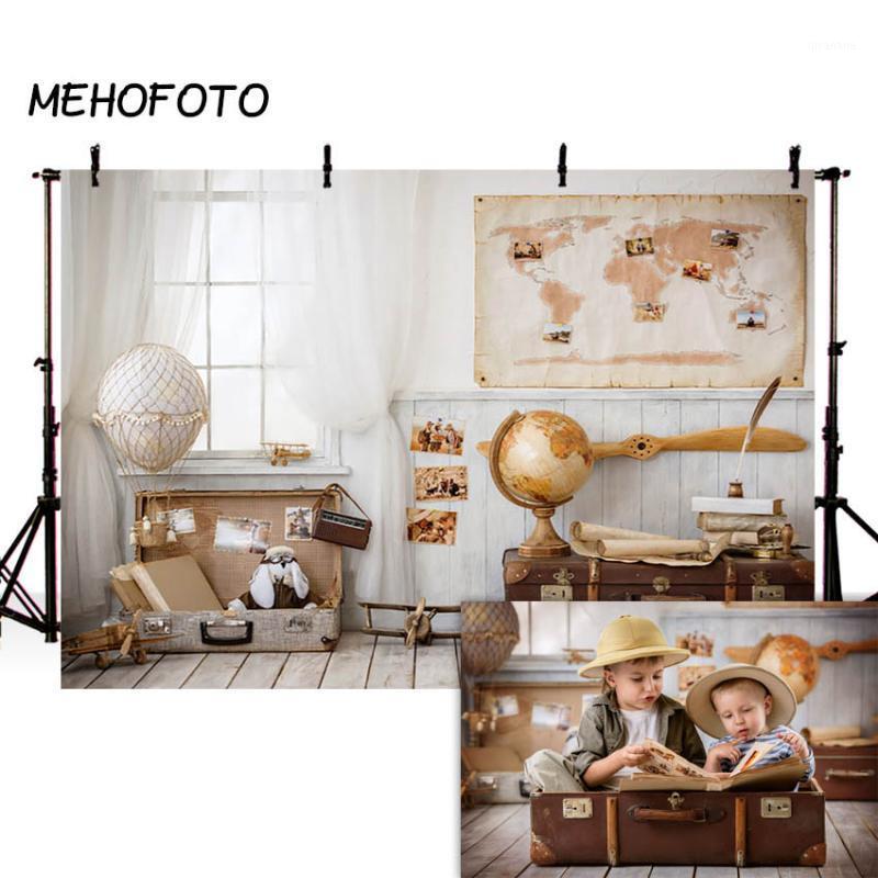

MEHOFOTO Children Travel Photography Backdrops Newborn Baby Boy Room Toy Pilot Background Photobooth Photo Studio Props1