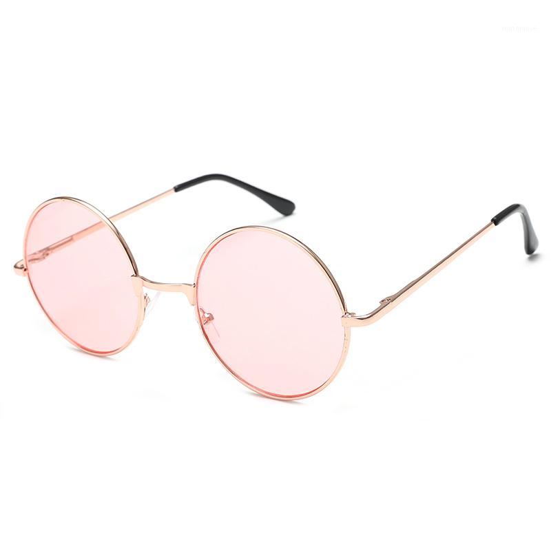 

Vintage Round Sunglasses Women Brand Designer Retro Luxury Small Mental Temple Plastic Lenses UV400 Eyewear1