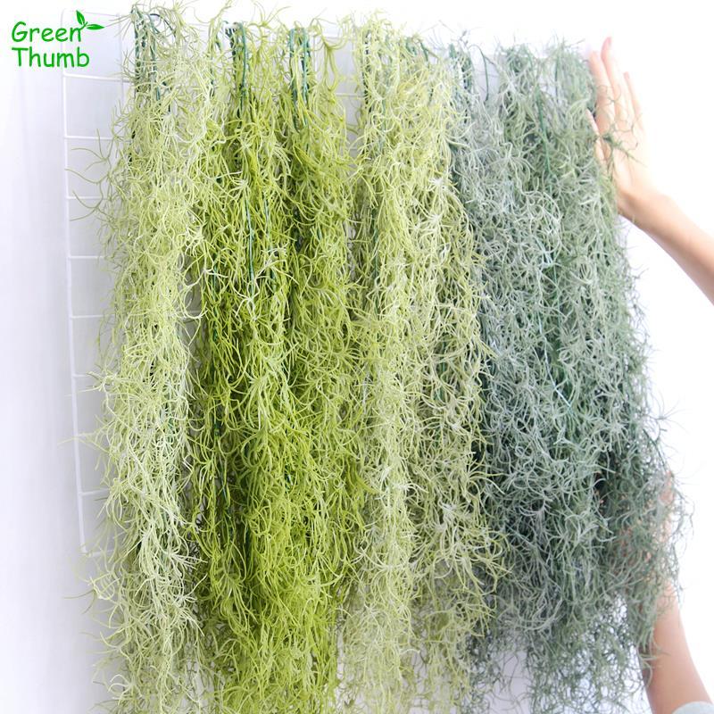 

1pc 91cm Artificial Air Hanging Vine Home Wedding Hotel Background Wall Decorative Wall Green Artificial Vines