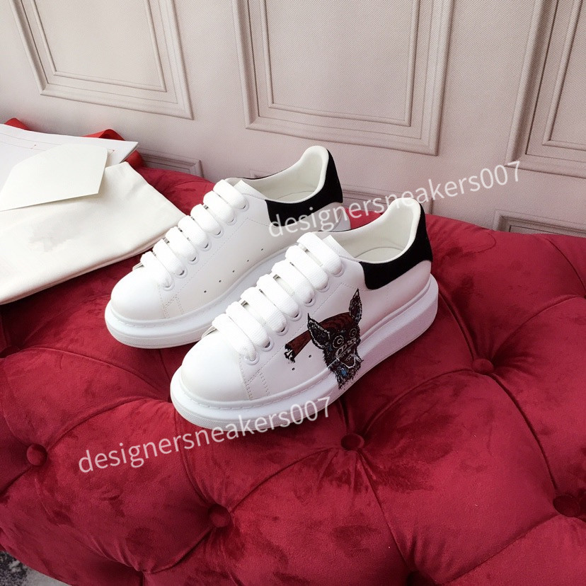 

2021the new Leather Lace Up Platform Oversized Sole Sneakers White Black Casual hc191002, 03