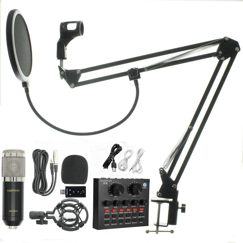 

bm 800 Microfono kit Studio Microphone Recording Condenser Karaoke Microphone For Audio Sound Recording Microphone