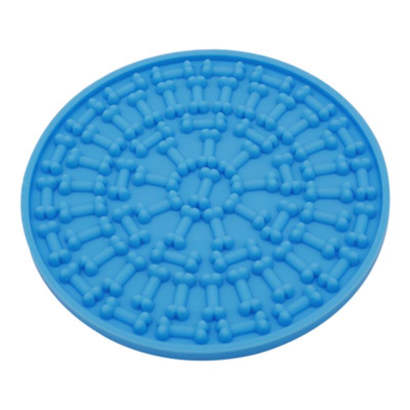 

Mat For Dogs Cats Slow Bowls New Pet Dog Feeding Bowl Silicone Dog Feeding Lick Pad Slow Feeder Treat Dispensing, Red