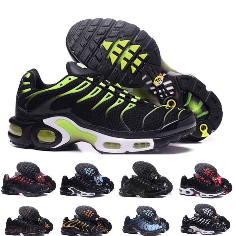 

Top Quality TN Plus Pastel Metallic Gold men shoes Voltage purple Hyper Violet VOLT Lemon Lime Women trainers sport sneakers US 5-13, Color 3