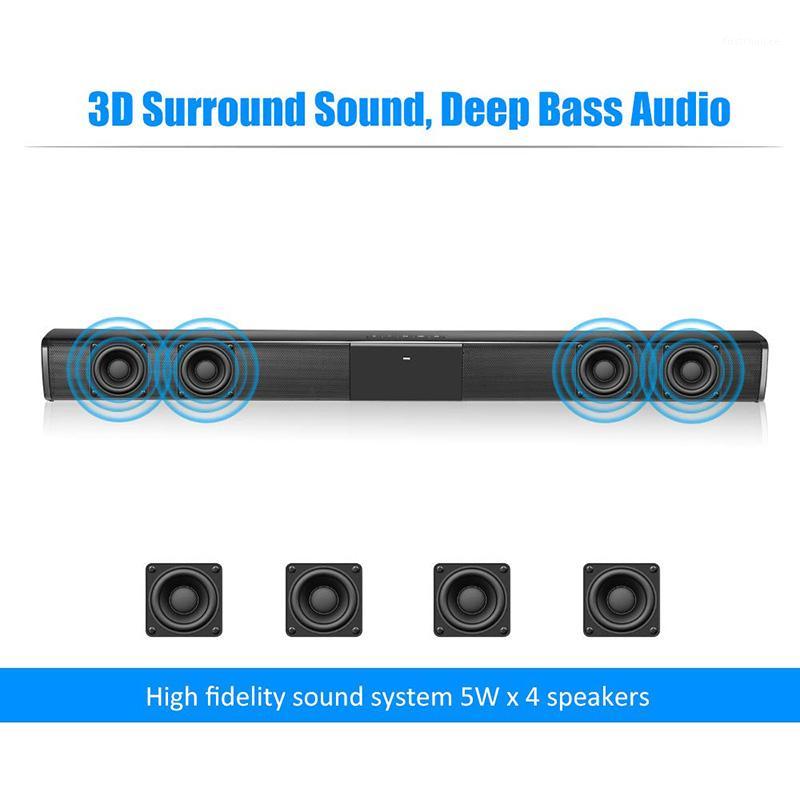 

20W Bluetooth Soundbar Surround SoundBar Support FM Radio TF Card 3.5mm Audio RCA for PC Theater TV Speaker1