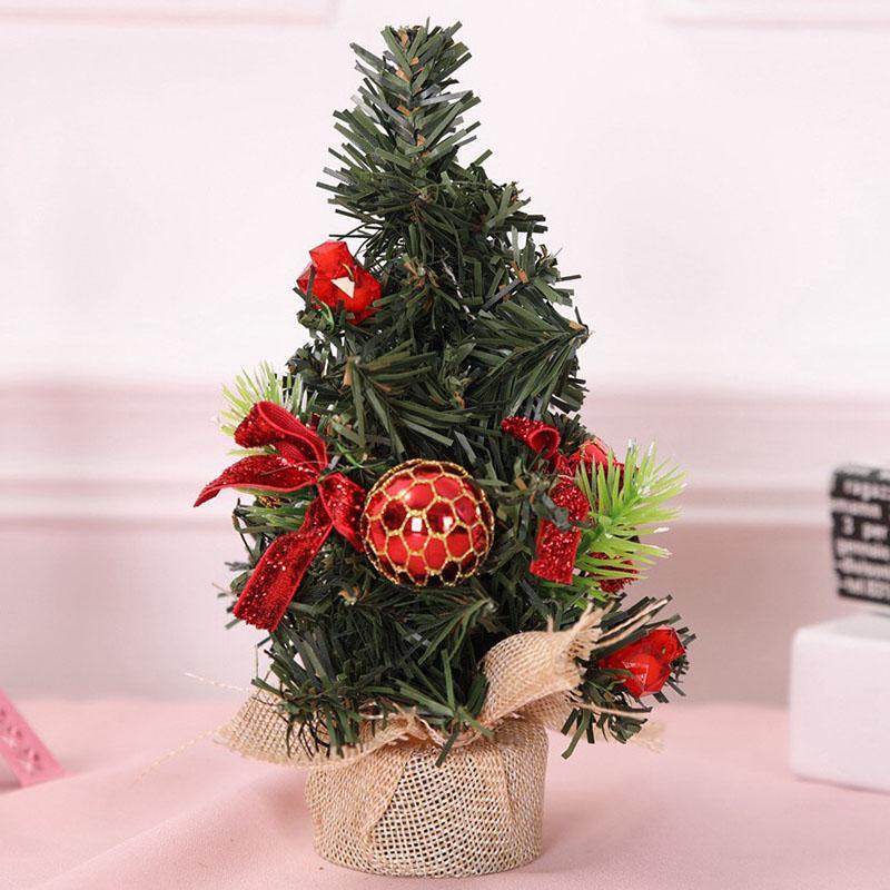

20cm Mini Christmas Decoration Bouquet Christmas Decoration Tree for Table Desk Tops DC1561
