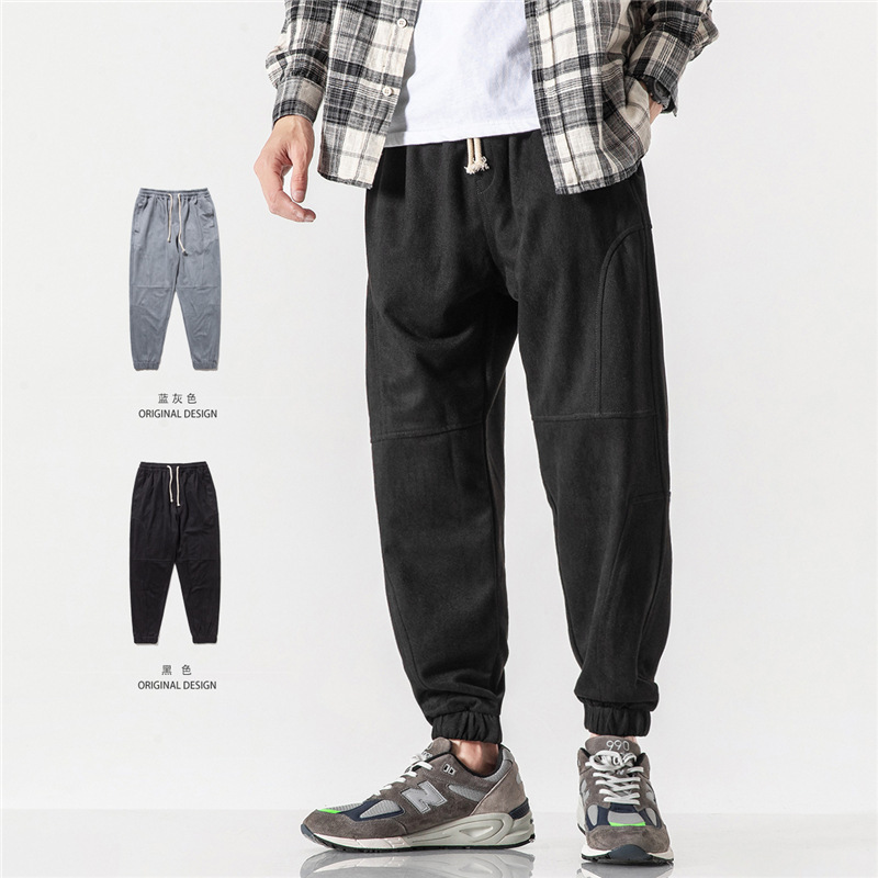 

2021 Men's Old Also Clothing Autumn New Style National Origional Trends Mixed Colors Design Facilitating Sports Beam Long Casual Foot Vg78, Red