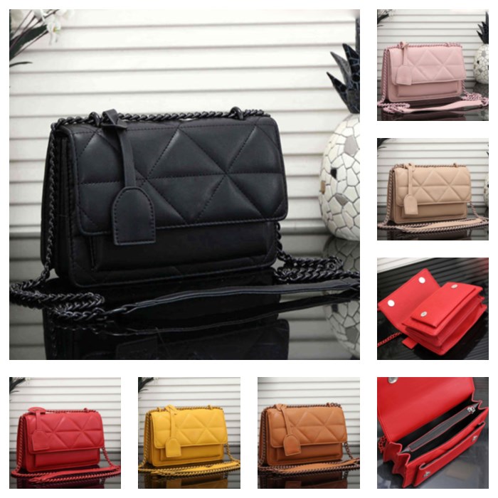 

Best wholesale ladies shoulder bag messenger bag leather designer famous handbag women chain party bag woman bags size 22*9*14 cm