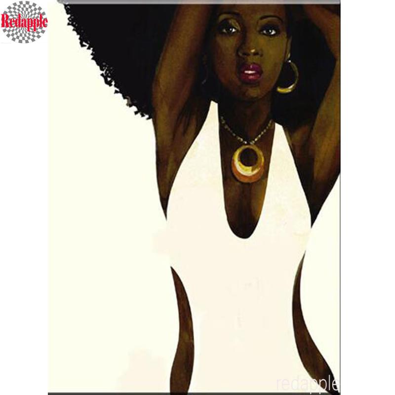 

5d diamond embroidery African American Black diy diamond painting Abstract Portrait Art Afro Women full square mosaic home decor