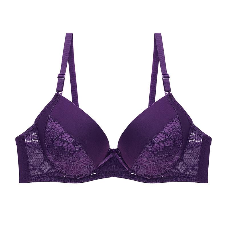 

Bras Push Up For Women Underwear Bralette Lingerie Sexy Lace Bra Woman Intimates Female 2022 Sale BANNIROU, Purple