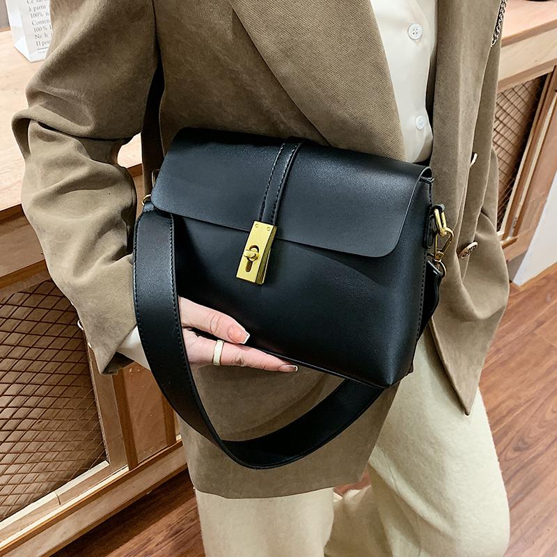 

VeryMe Pu Leather Satchel Handbags Shoulder Tote Leather Messenger Crossbody Bag Classic Ladies Purse And Handbag bolsos grandes, Black