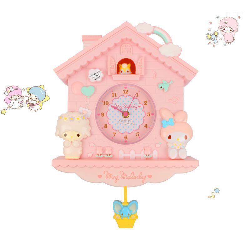 

Cartoon My Melody Swing Kids Girls 12 Inch Wall Quartz Clock Home Decro For Bedroom Liveroom #1