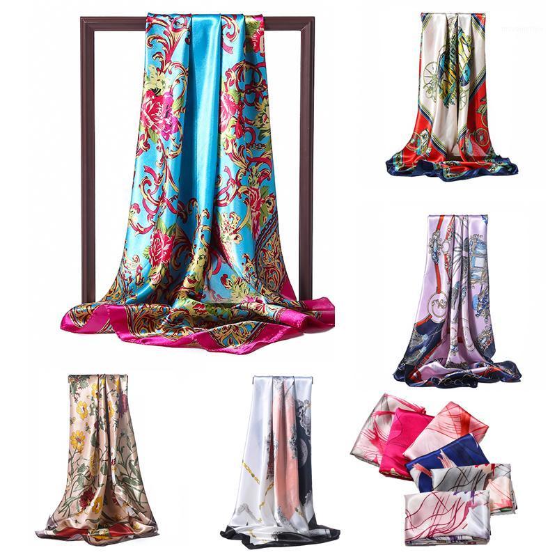 

VierkanteZijdenSjaal Vrouwen Hoofdband Hals Hoofddoek Sjaals Foulard Print Vrouwelijke Hijab Sjaals Hoofd Wraps Bandana1