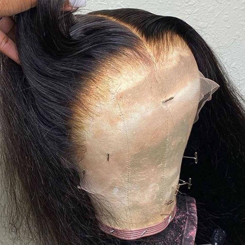 

Modern Show Body Wave Wig 13X6 Lace Front Human Hair Wigs For Black Women Pre Plucked Remy Peruvian Transparent HD Lace Wig 150%, 4x4 lace closure wig