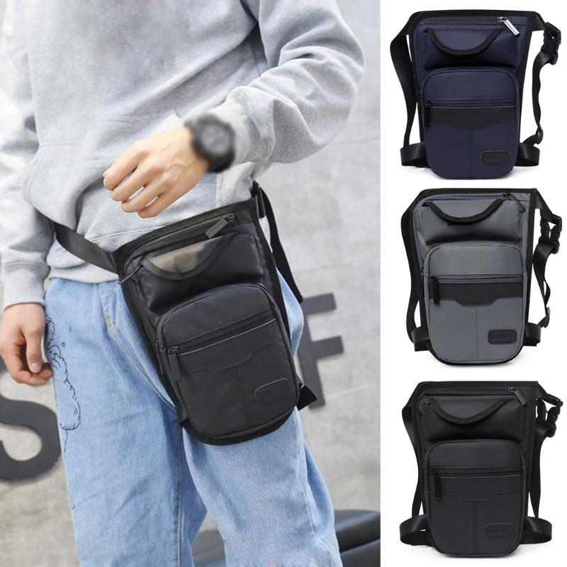

Men's Outdoor Sport Nylon Multifunction Riding Leg Pack Chest Bag Waist Bag Traval Messenger Crossbody Bags#35, Sky blue