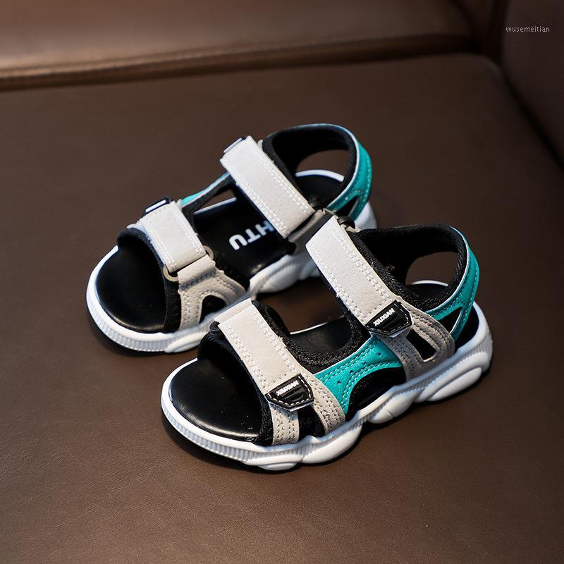 

2020 New Children Sandals For Boys Summer Fashion Comfortable Beach Shoes Lightweight Soft Non-slip Sports Kids Sandals1, Blue