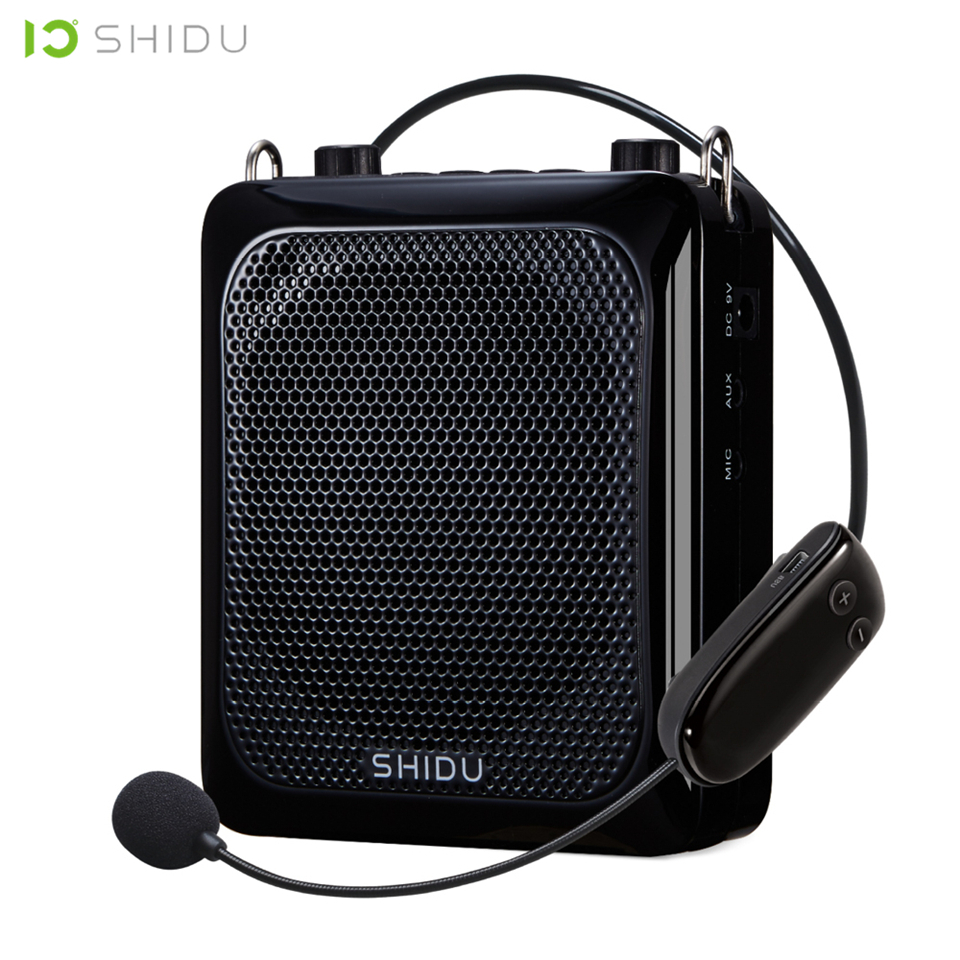 

SHIDU Ultra Portable Mini Audio Bluetooth Speaker Recording UHF Wireless Microphone Voice Amplifier For Teachers Tourist LJ201027