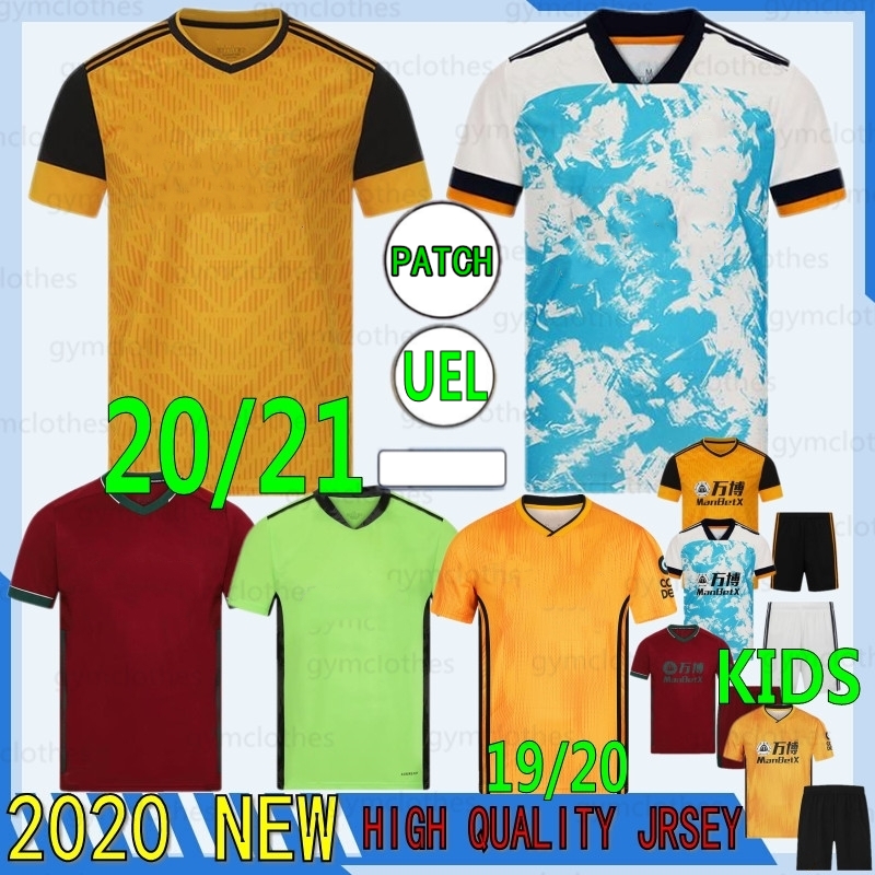 

Thai 20/21 New soccer jerseys J.MOUTINHO RAUL NEVES PODENCE football shirts kids kit Home yellow DENDONCKER ADAMA Wolves jersey uniform, Majing