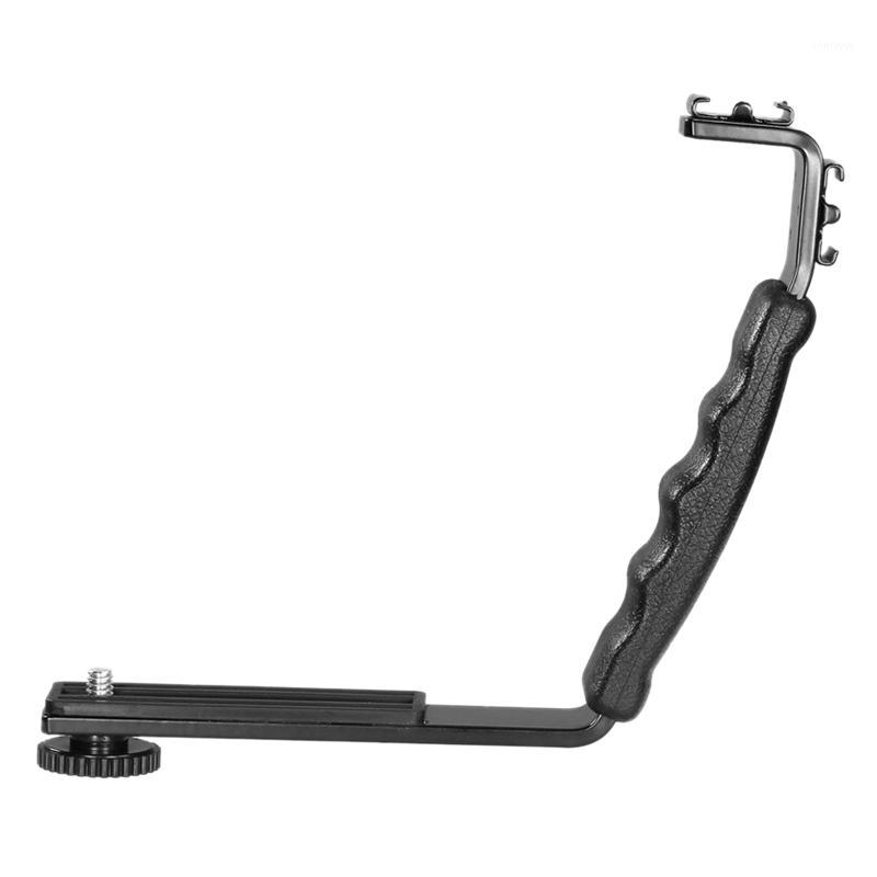 

Camera Stand L-Angle 2 Flash Stand Dv Tray Double Hot Shoe Flash For Dji Dajiang Lingyi Osmo Mobile 2 Slr Camera1