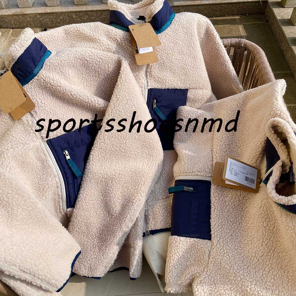 

old style Fashion Sweatshirts Letter Men Women Loose Casual stand collar pullover fleece lamb cashmere Polar fleece jacket coat couple models 4 colore, Product picture