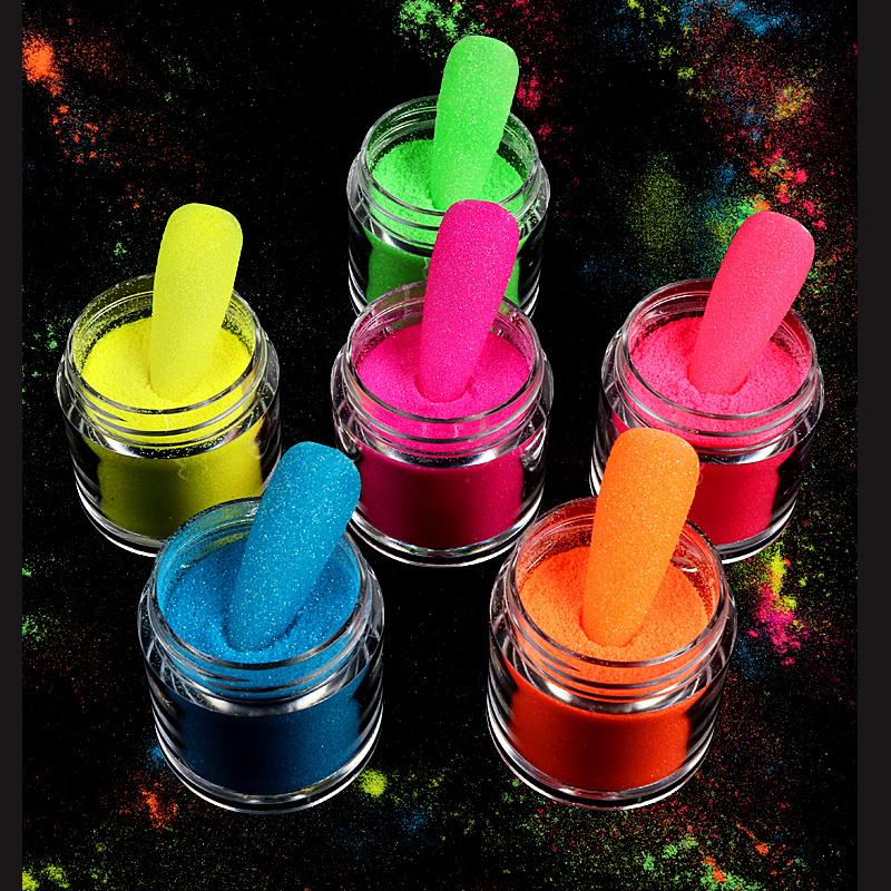 

Rainbow Nail Art Glitter Sparkling Colorful Manicure Accessories Pigment Powder DIY Polish Nail Decoration Dust