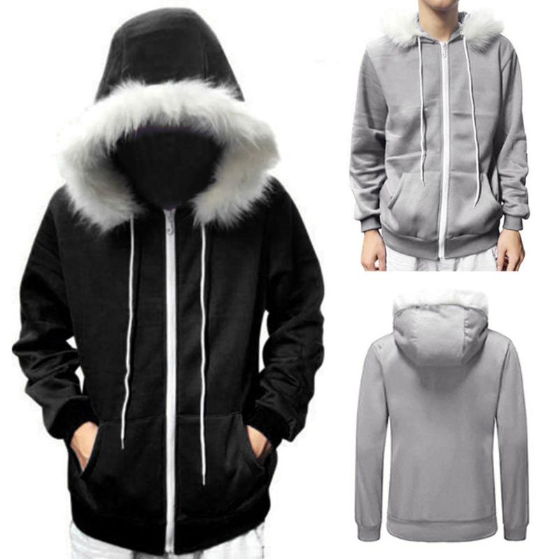 

Men Women Cosplay Blue Fleece Hooded Jacket Hoody Costume Warm Sport Coat Women Patchwork Hoodies Hip Hop Streetwear Hooded