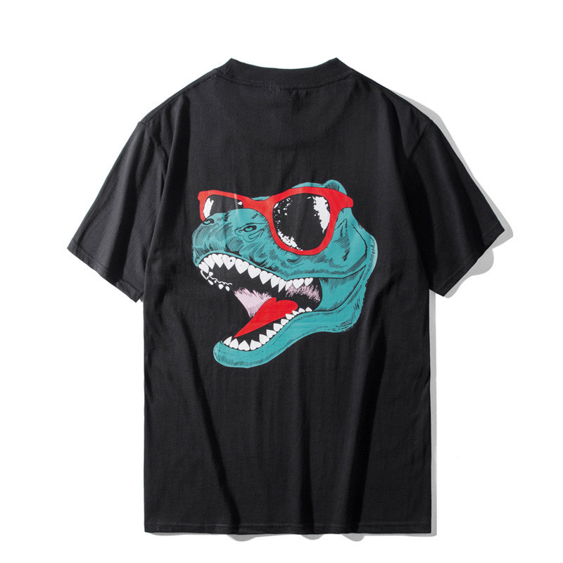 

20ss Mens stylist T Shirts Summer Casual Short Sleeves High Quality Men Women Tees Crocodile Print Size S-2XL, White;black