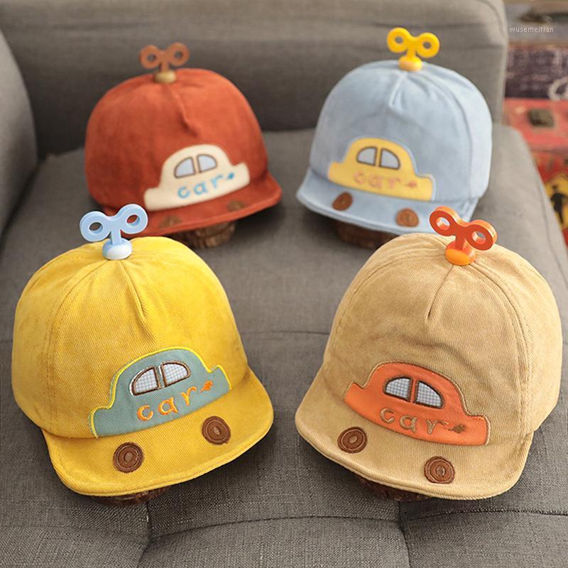 

Baby Hat Cartoon Child Korean Car Ears Cotton Baseball Caps Spring Summer Baby Boy Girl Sun Hats Beanies Kids Photography Props1, Yellow