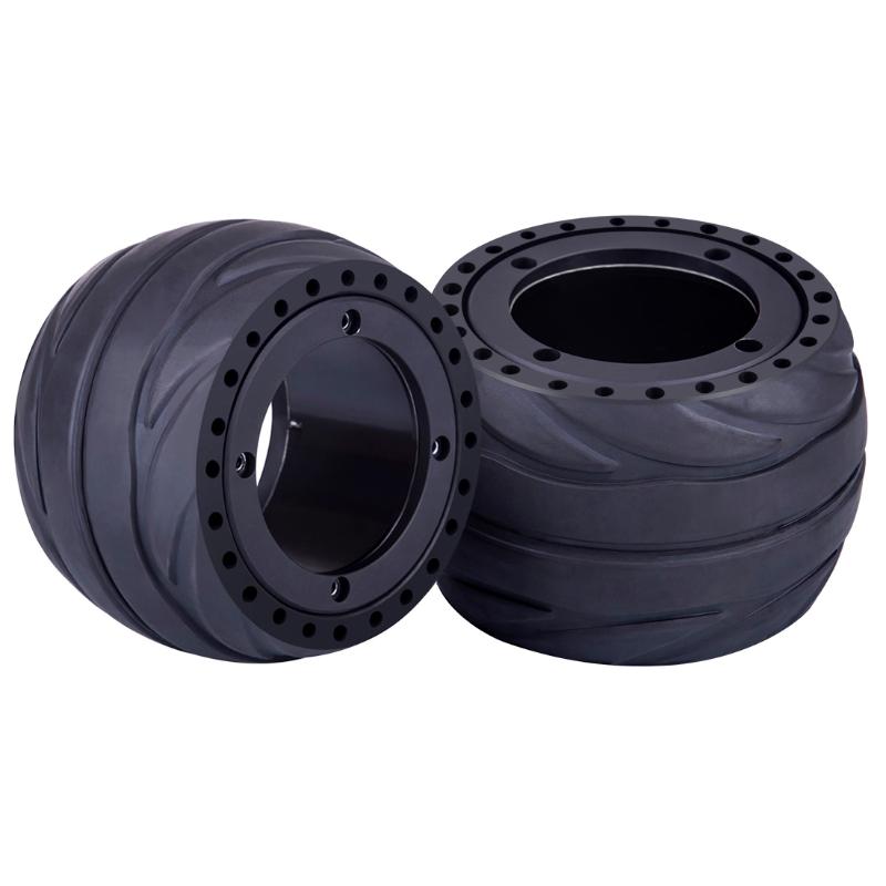 

2Pcs 105 X 66mm Hub Motor Rubber Tire Wheel, As shown